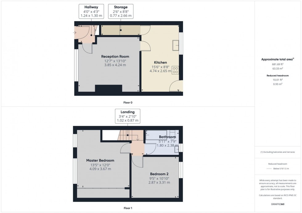 Floorplan for Moorland Grove, Smithills, Bolton, BL1