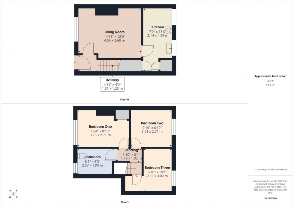Floorplan for Moss Bank Way, Bolton, BL1