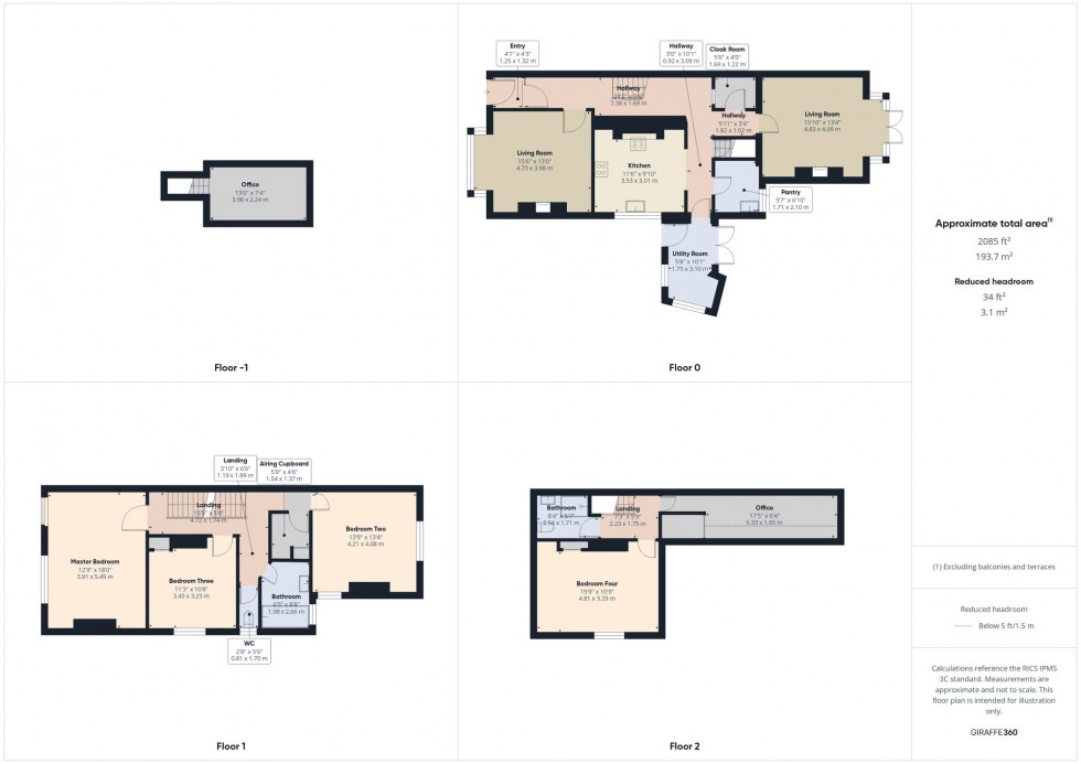 Floorplan for Harpers Lane, Smithills, Bolton, BL1
