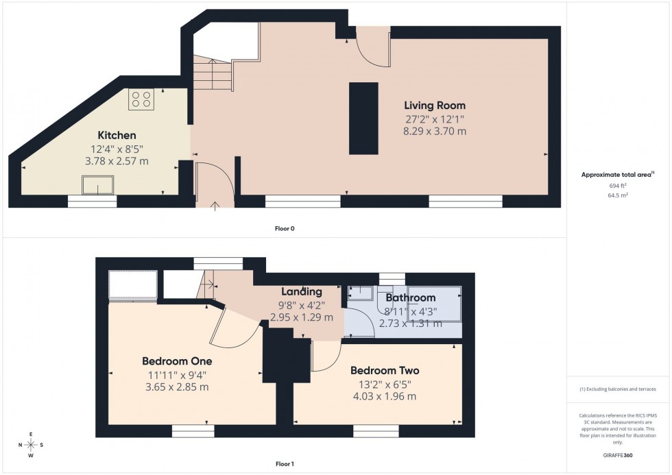 Floorplan for Queensgate, Heaton, Bolton, BL1