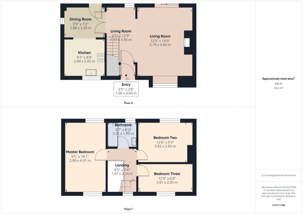 Floorplan for Priory Place, Bolton, BL2