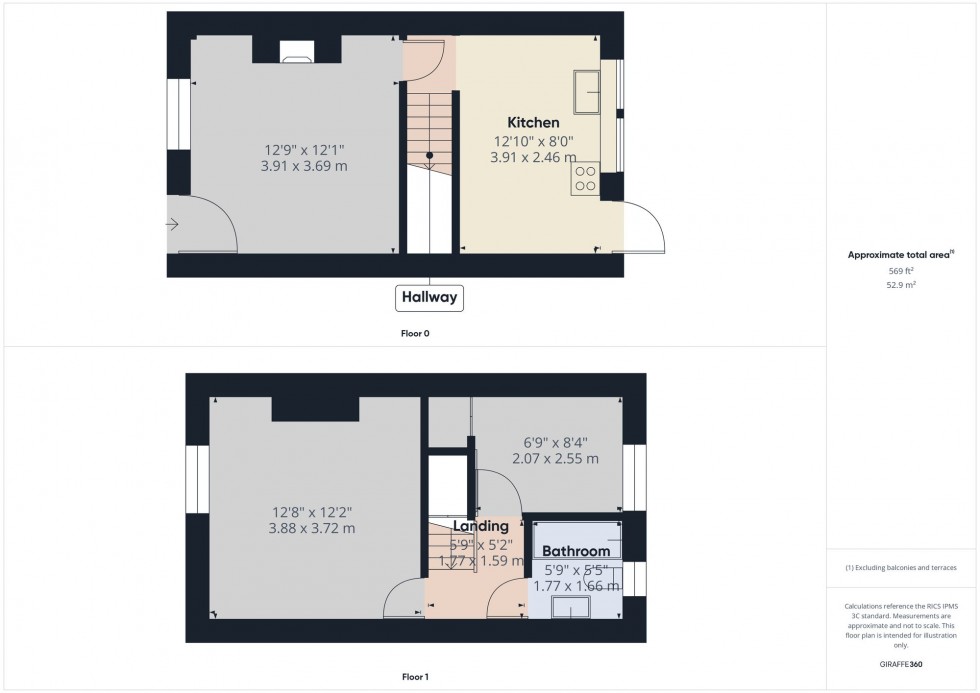 Floorplan for Halliwell Road, Bolton, BL1