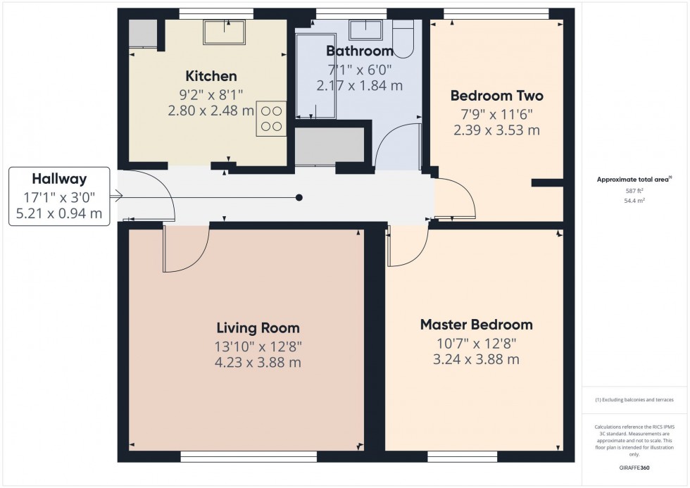 Floorplan for Haddon House, Carslake Avenue, Heaton, Bolton, BL1