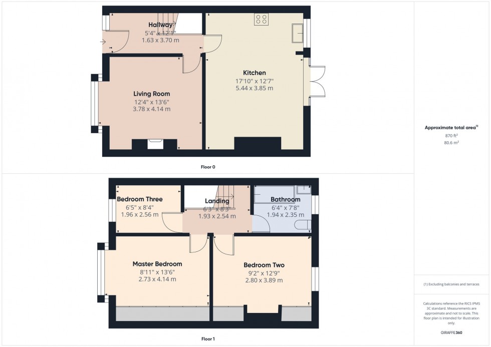 Floorplan for Kirkby Road, Heaton, Bolton, BL1