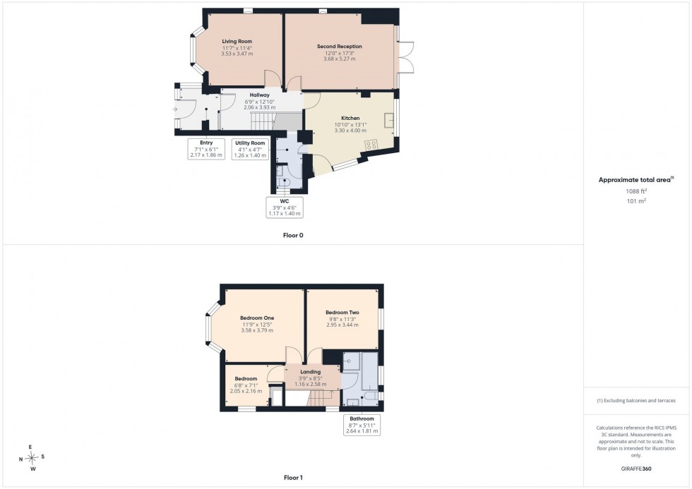 Floorplan for Church Road, Smithills, Bolton, BL1