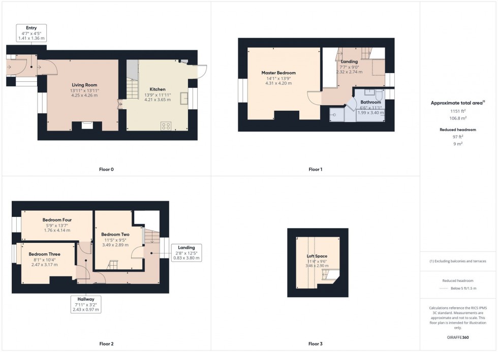 Floorplan for Markland Hill, Bolton, BL1