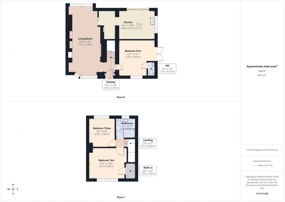 Floorplan for Caldbeck Avenue, Bolton, BL1