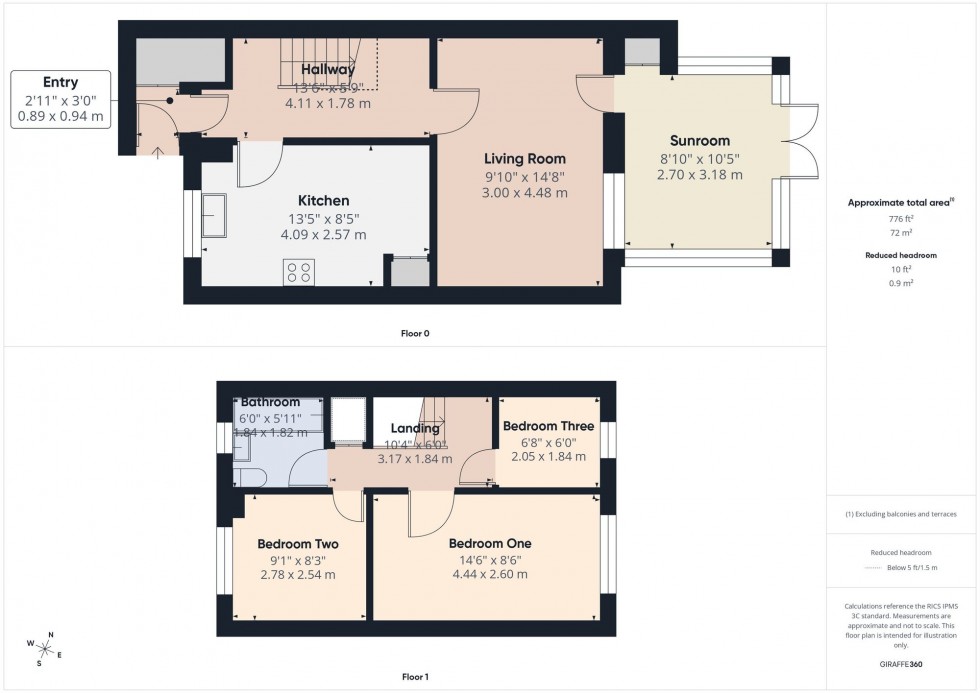 Floorplan for Reedham Close, Bolton, BL1