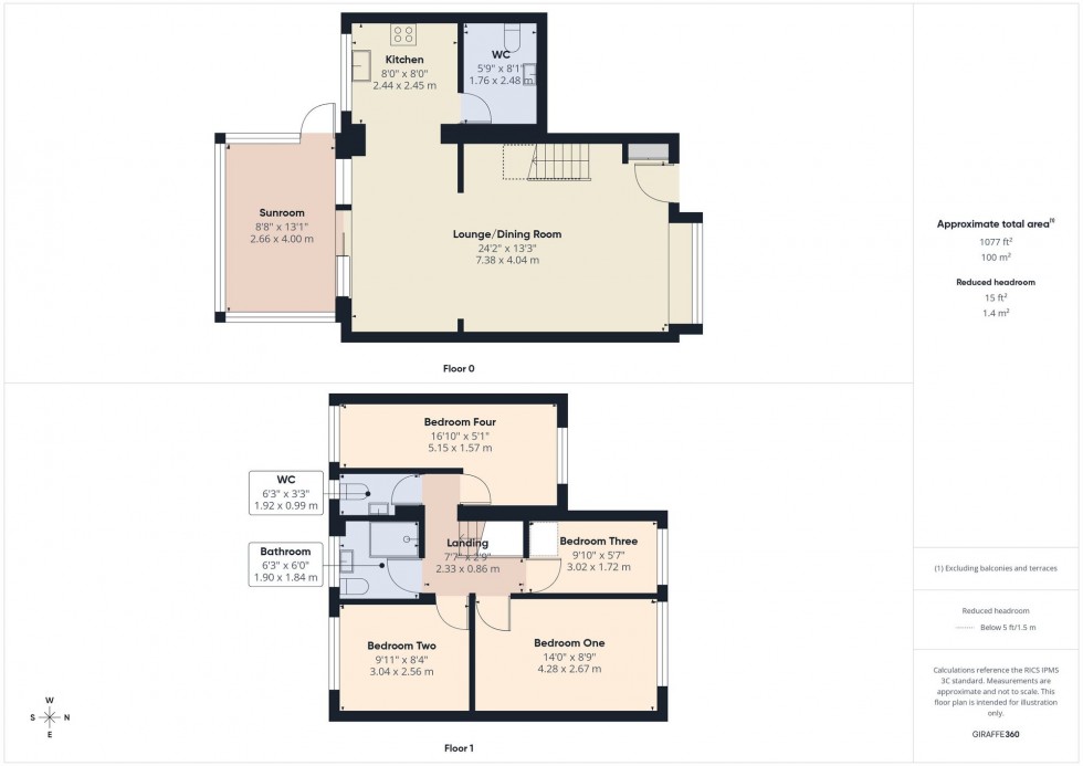 Floorplan for Woodburn Drive, Bolton, BL1