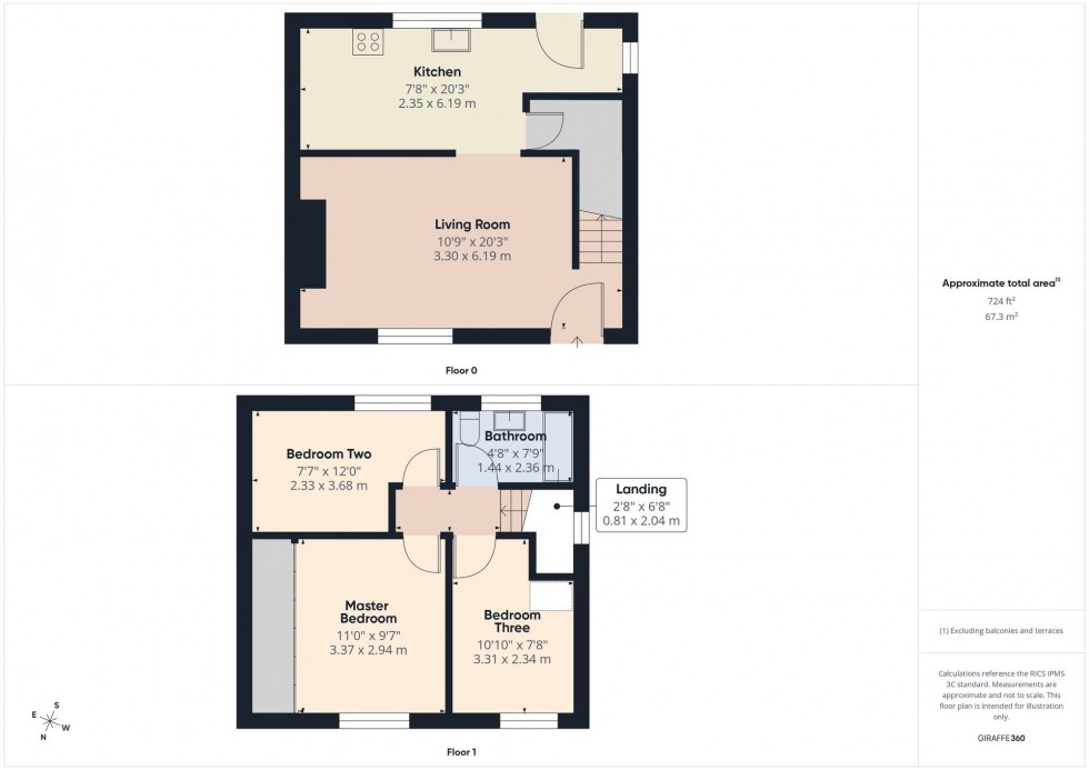 Floorplan for Lowndes Street, Heaton, Bolton, BL1