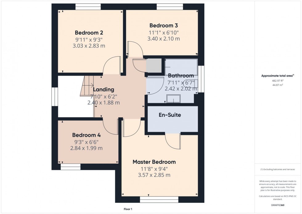 Floorplan for Burlington Drive, Heaton, Bolton, BL1