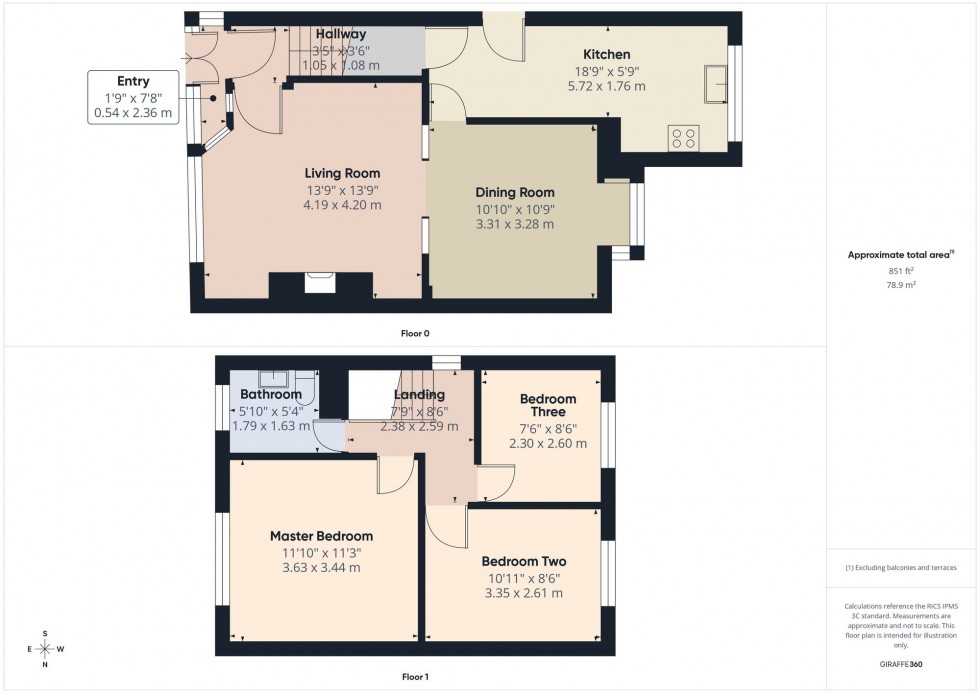 Floorplan for Melrose Avenue, Heaton, Bolton, BL1