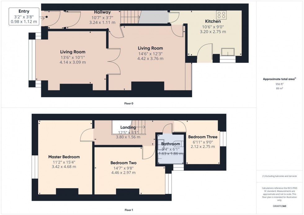 Floorplan for Burnham Avenue, Smithills, Bolton, BL1