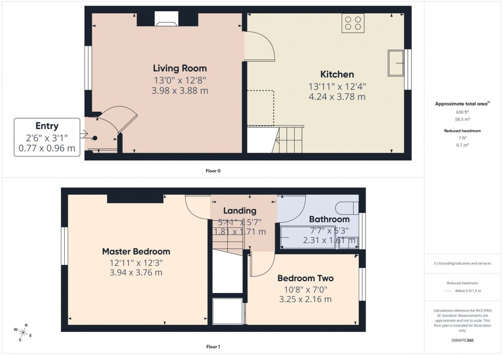 Floorplan for Morris Green Lane, Morris Green, Bolton, BL3