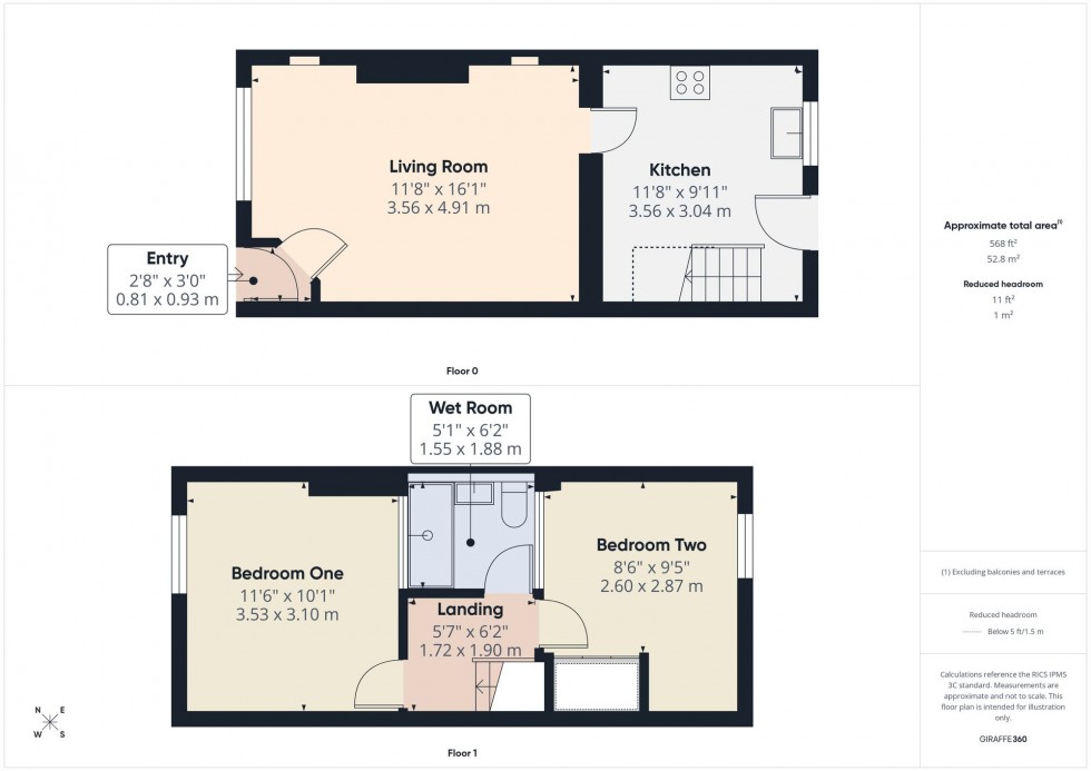 Floorplan for Rutland Grove, Bolton, BL1
