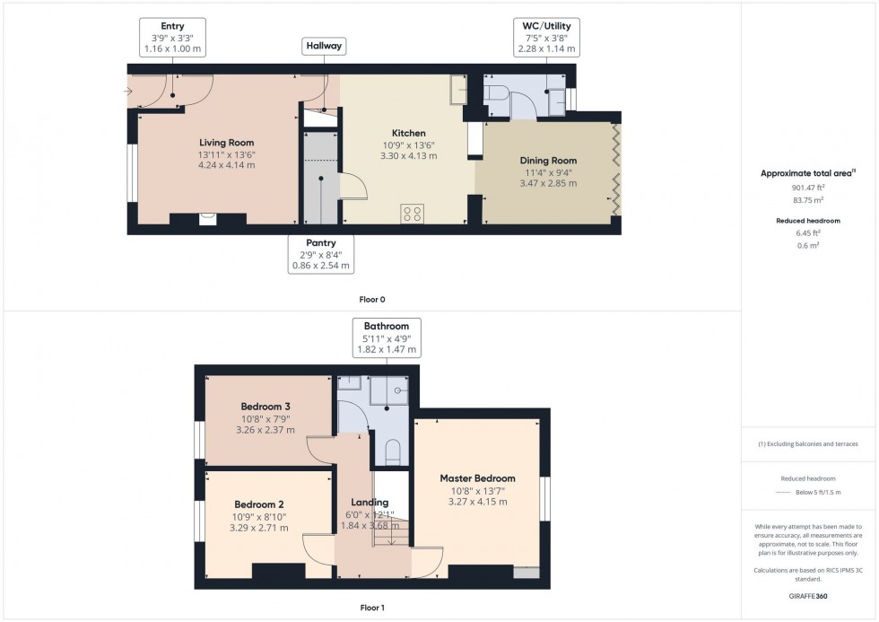 Floorplan for St. James Street, Westhoughton, Bolton, BL5