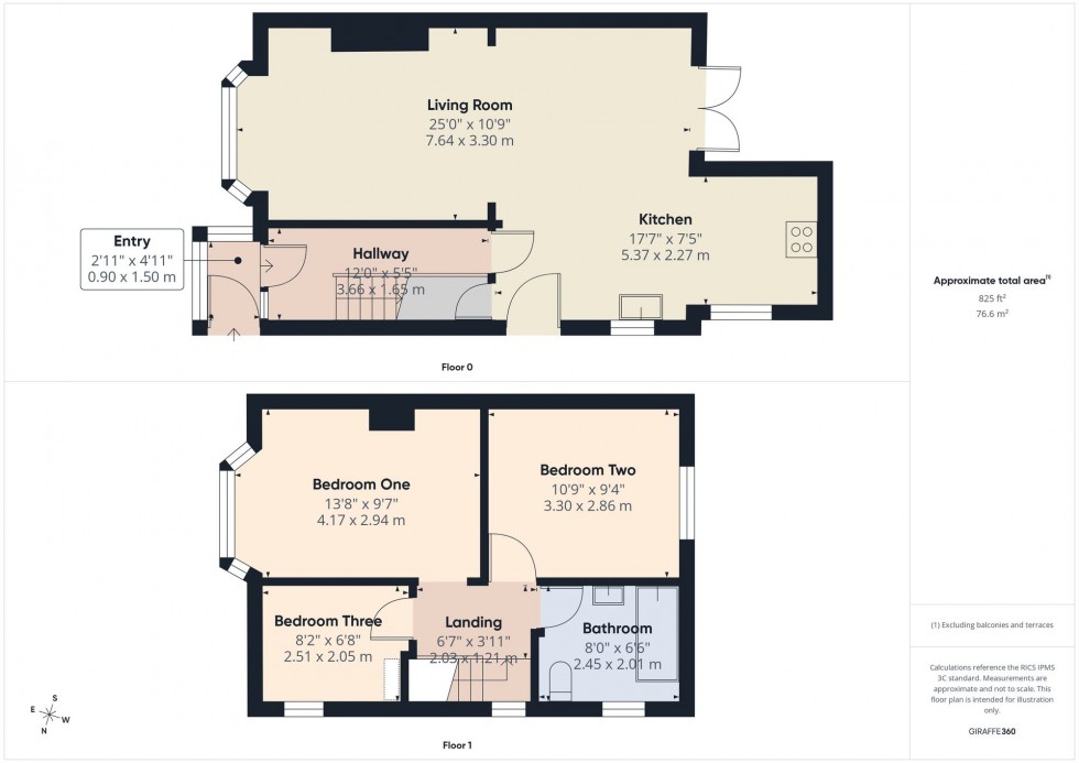 Floorplan for Trawden Avenue, Smithills, Bolton, BL1